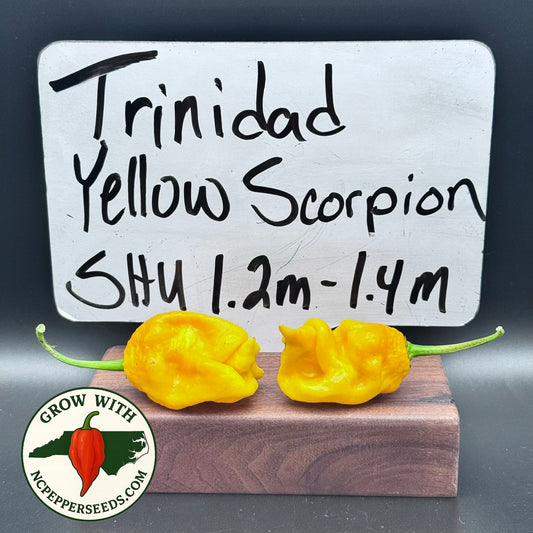 Trinidad Yellow Scorpion pepper seeds - yellow superhot peppers